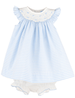 Casero & Associates Plumeti Stripes Bishop, Blue - Little Miss Muffin Children & Home