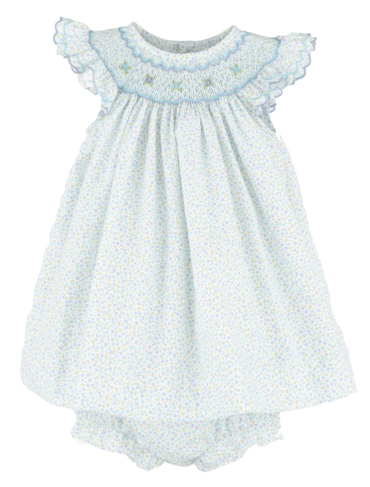 Casero & Associates Miniflowers Feston Bishop, Blue - Little Miss Muffin Children & Home
