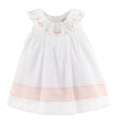 Casero & Associates Daisy Chain Ruffle Dress, White - Little Miss Muffin Children & Home