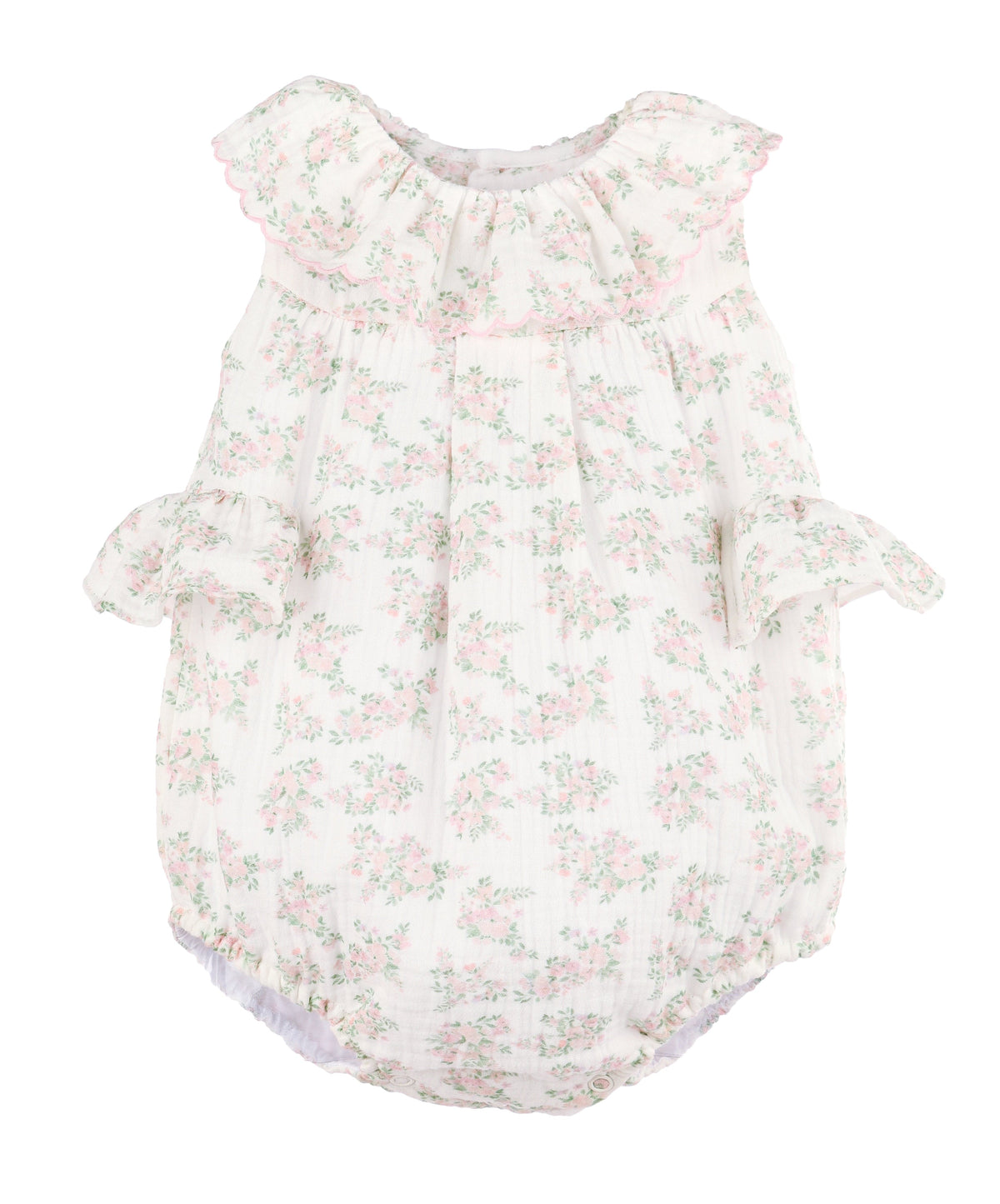 Casero & Associates Pink Floral Bluffs Ruffle Bubble - Little Miss Muffin Children & Home