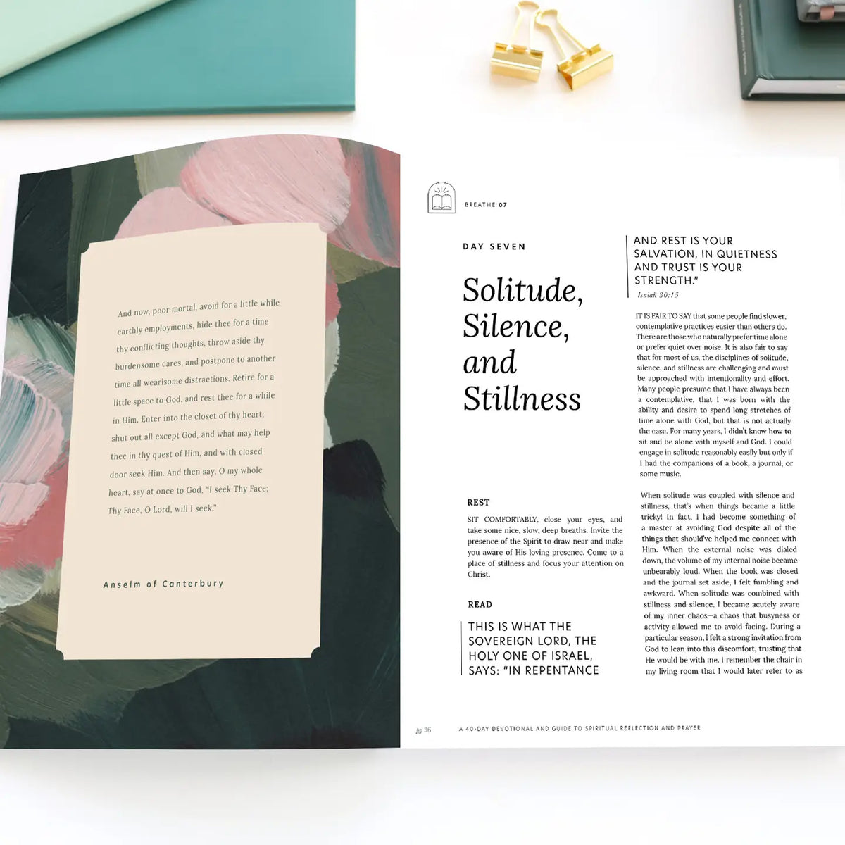 Paper Peony Press Breathe: 40 Days of Devotions and Reflections on Prayer - Little Miss Muffin Children & Home
