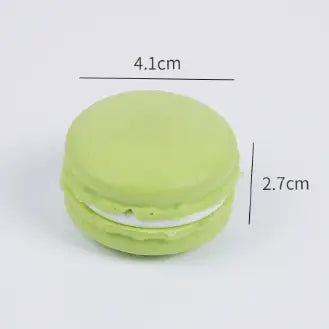 Little Trendy Grass Green Soft Foam Realistic Macaron Dessert Squeeze Toy - Little Miss Muffin Children & Home