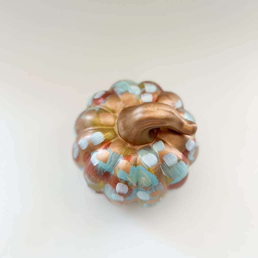 Jessica Reynolds Art Tall Copper Abstract Pumpkin - Little Miss Muffin Children & Home