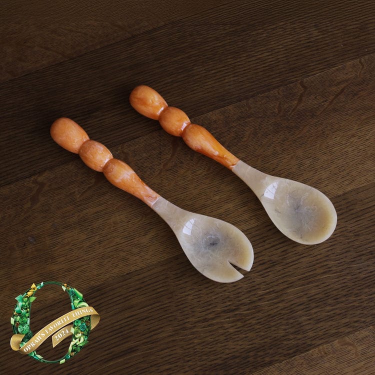 Beatriz Ball Beatriz Ball Resin Rio Bubble Salad Servers, Orange - Little Miss Muffin Children & Home