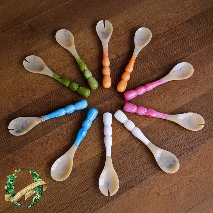 Beatriz Ball Beatriz Ball Resin Rio Bubble Salad Servers, Orange - Little Miss Muffin Children & Home