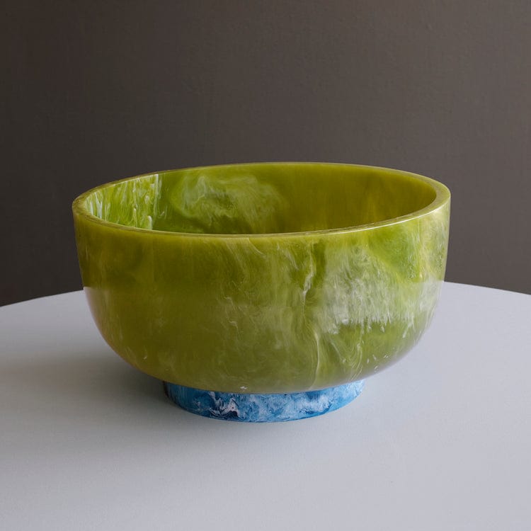 Beatriz Ball Beatriz Ball Rio Large Resin Bowl with Base, Green & Blue - Little Miss Muffin Children & Home