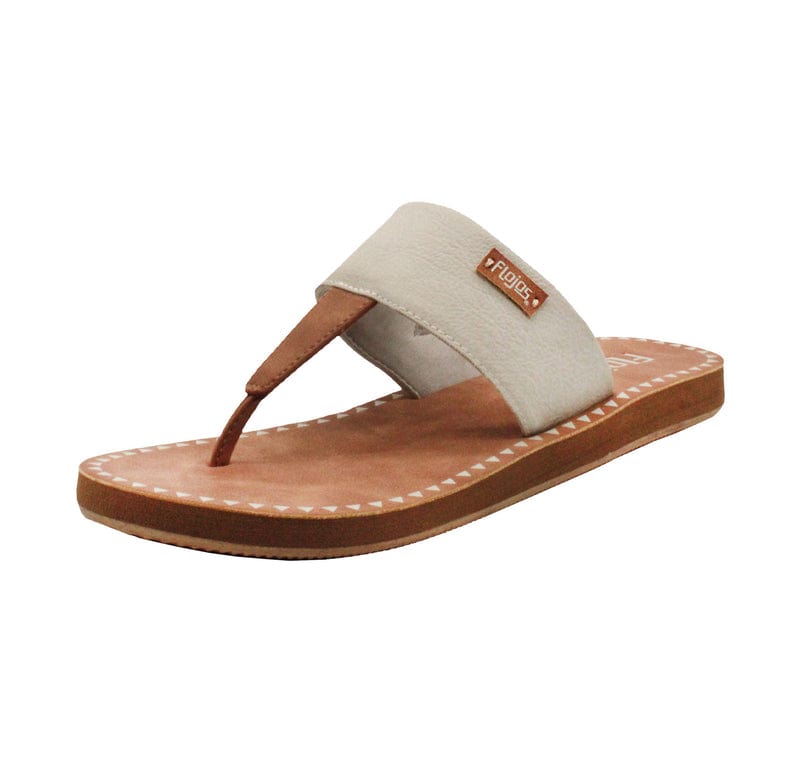 Flojos Flojos Grace Hooded Thong Sandal in Ivory/Tan - Little Miss Muffin Children & Home