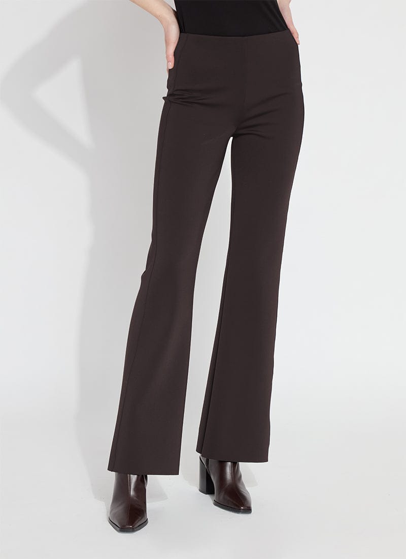 Spencer Hi Waist Neoprene Trouser in Black by Lysse