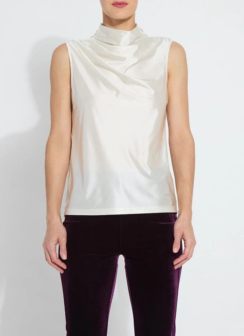 Lysse Lysse Irina Satin Jersey Sleeveless Turtleneck - Little Miss Muffin Children & Home