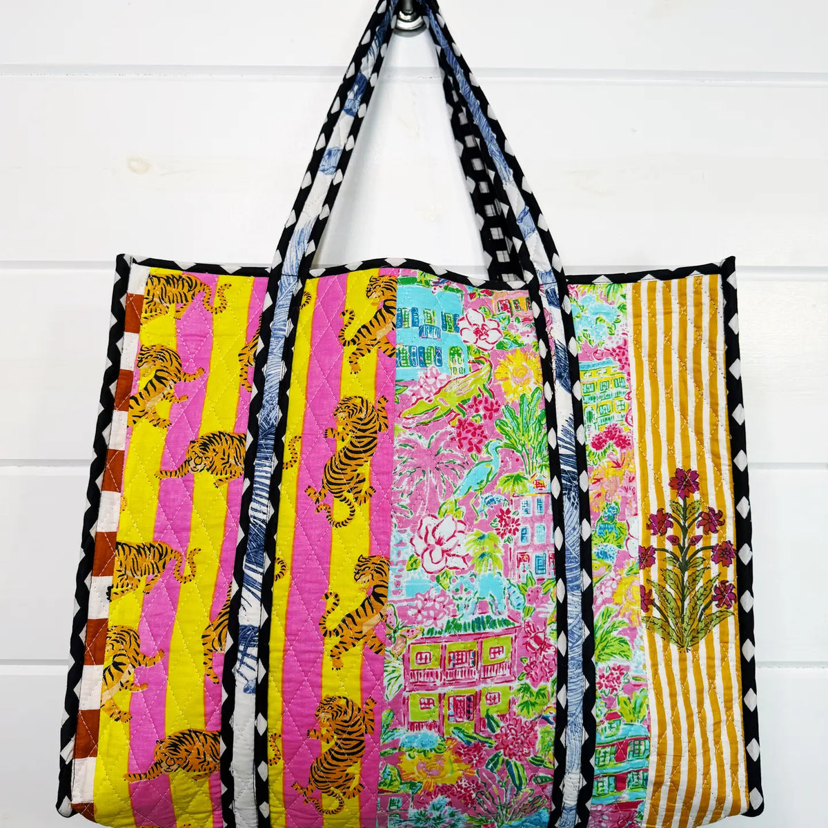 Folklore Couture Signature Patchwork Quilted Tote Bag - Little Miss Muffin Children & Home