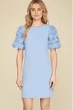 She & Sky She & Sky Chiffon Rosette Sleeve Dress - Little Miss Muffin Children & Home