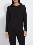 Studded Hoodie Sweatshirt black