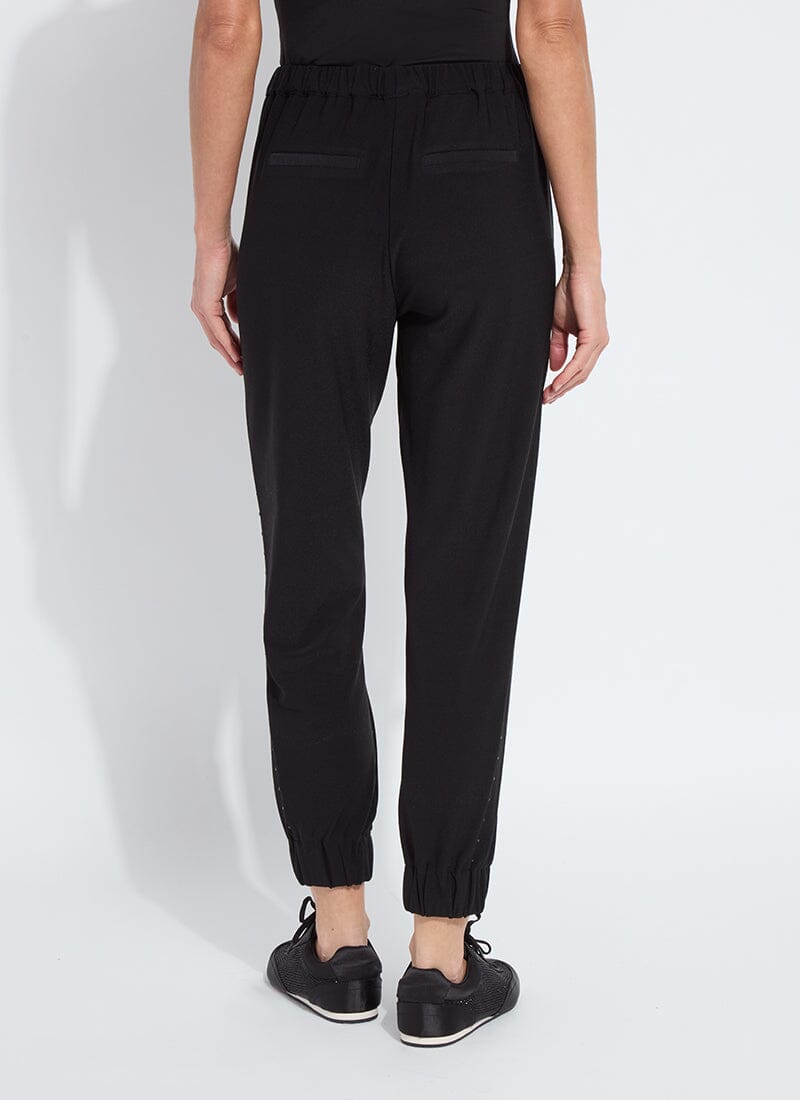 black studded jogger pant