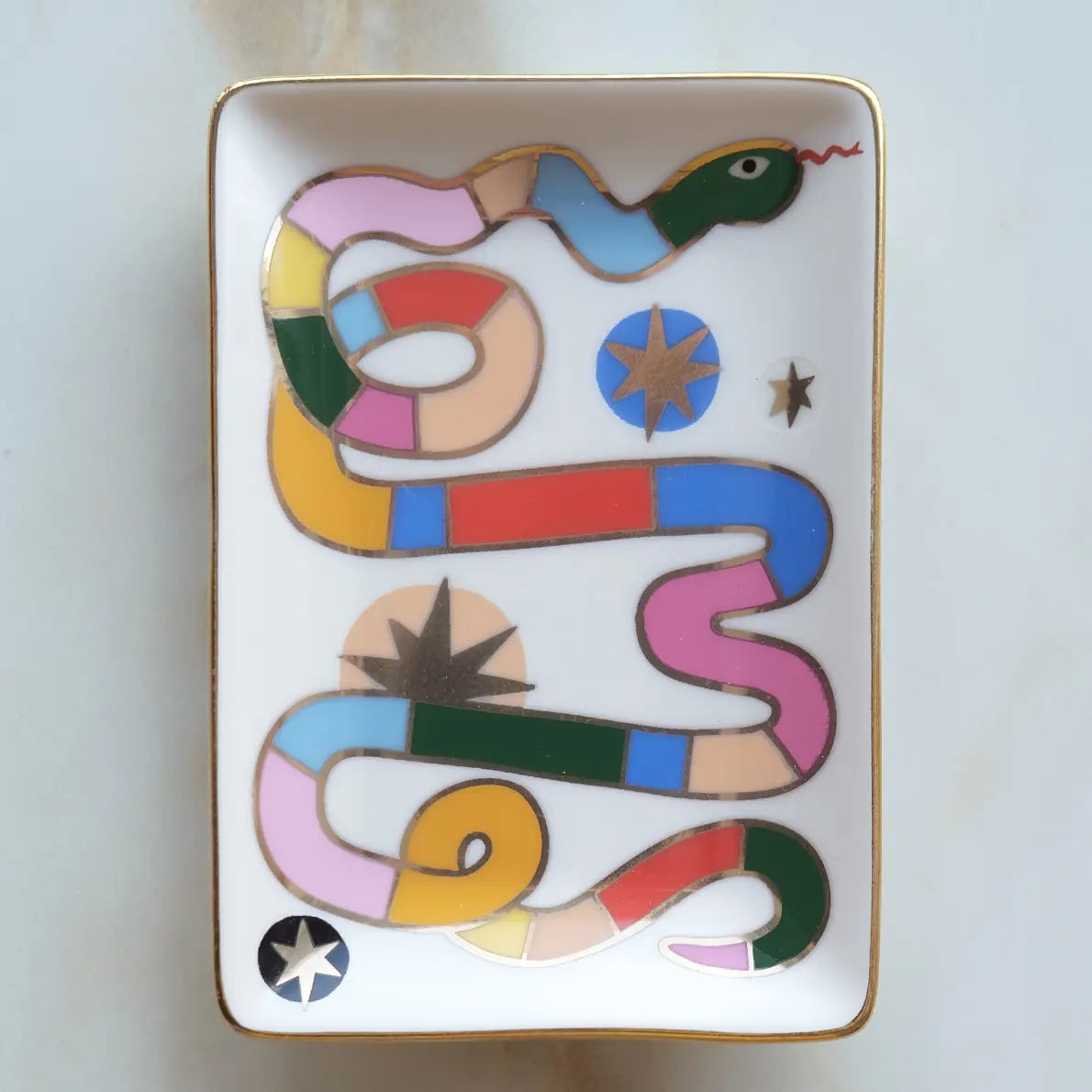Idlewild Rainbow Snake Porcelain Trinket Dish - Little Miss Muffin Children & Home