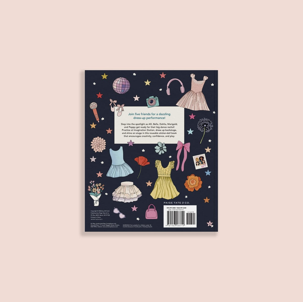 Paige Tate & Co My Sticker Storybook: Dance Recital (500+ Reusable Stickers) - Little Miss Muffin Children & Home