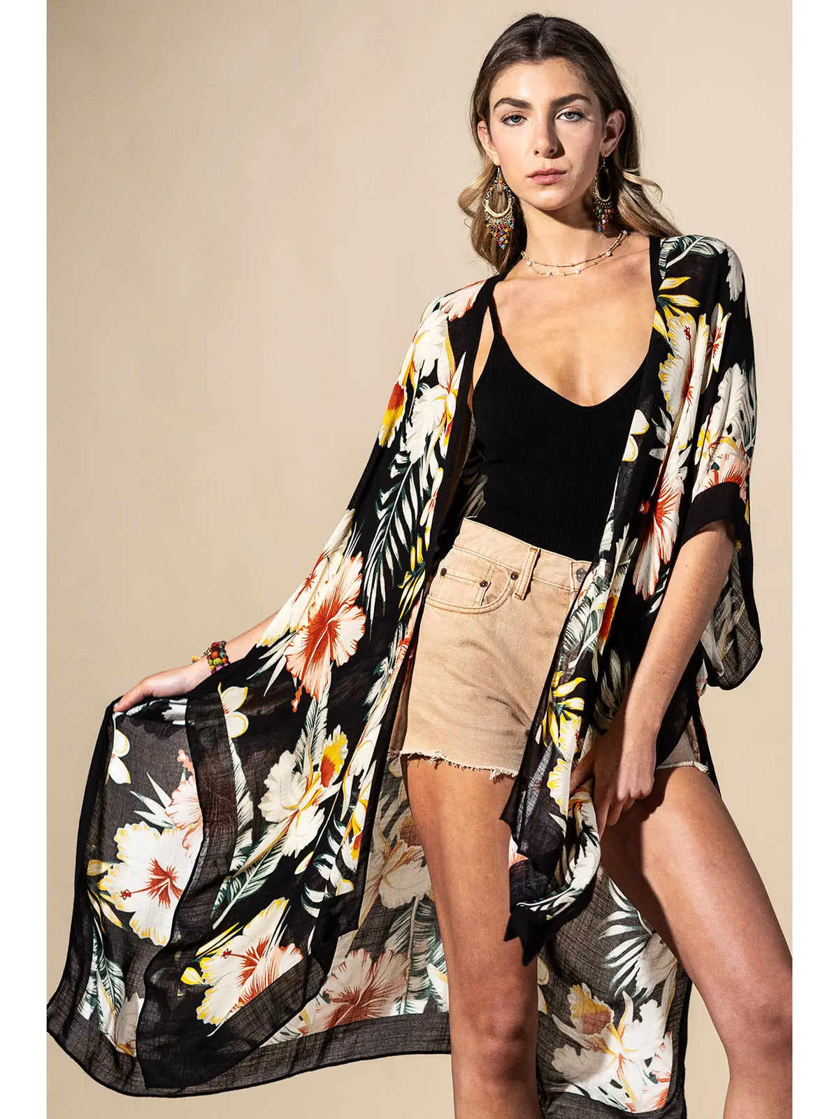 Urbanista Tropical Garden Viscose Kimono - Little Miss Muffin Children & Home
