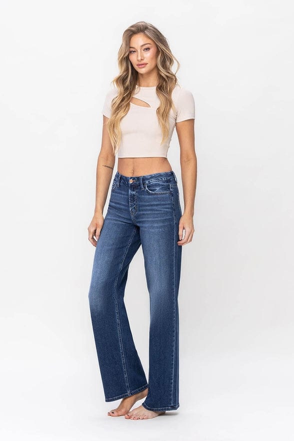 Flying Monkey Flying Monkey High Rise Loose Fit Jeans - Little Miss Muffin Children & Home