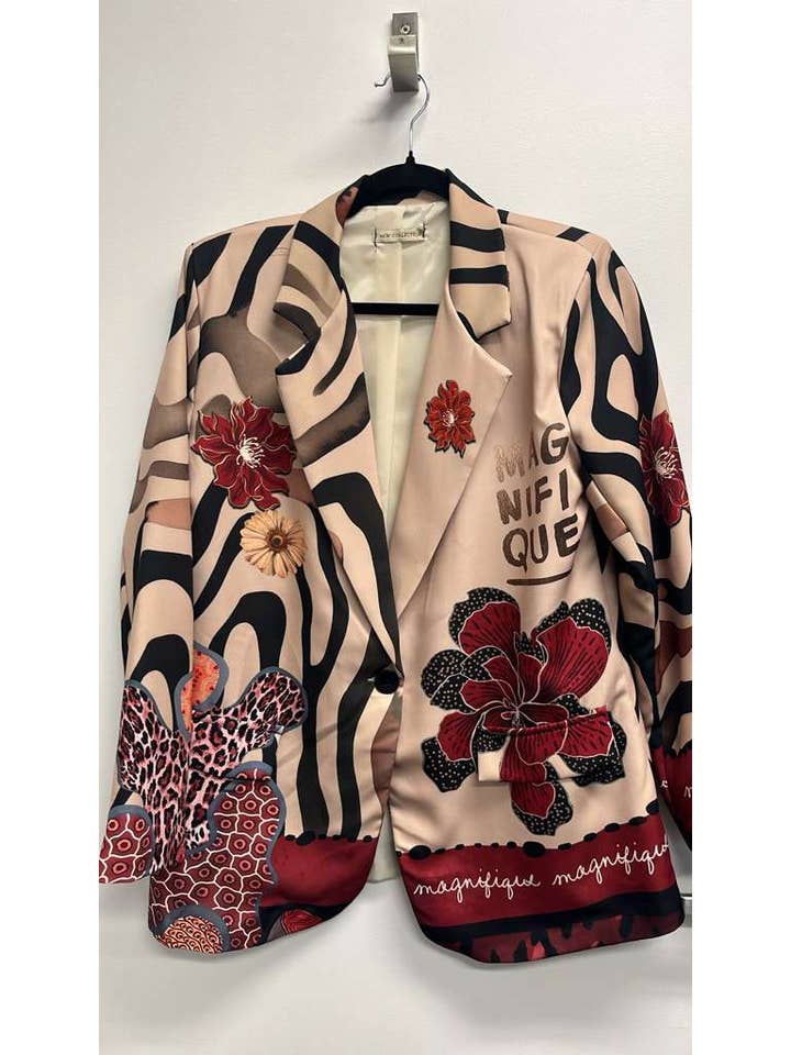 Loowie Italian Frida Pop Art Print Blazer - Little Miss Muffin Children & Home