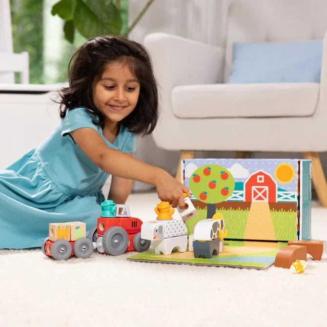 Melissa & Doug Melissa & Doug Blockables Farm Play Set - Little Miss Muffin Children & Home