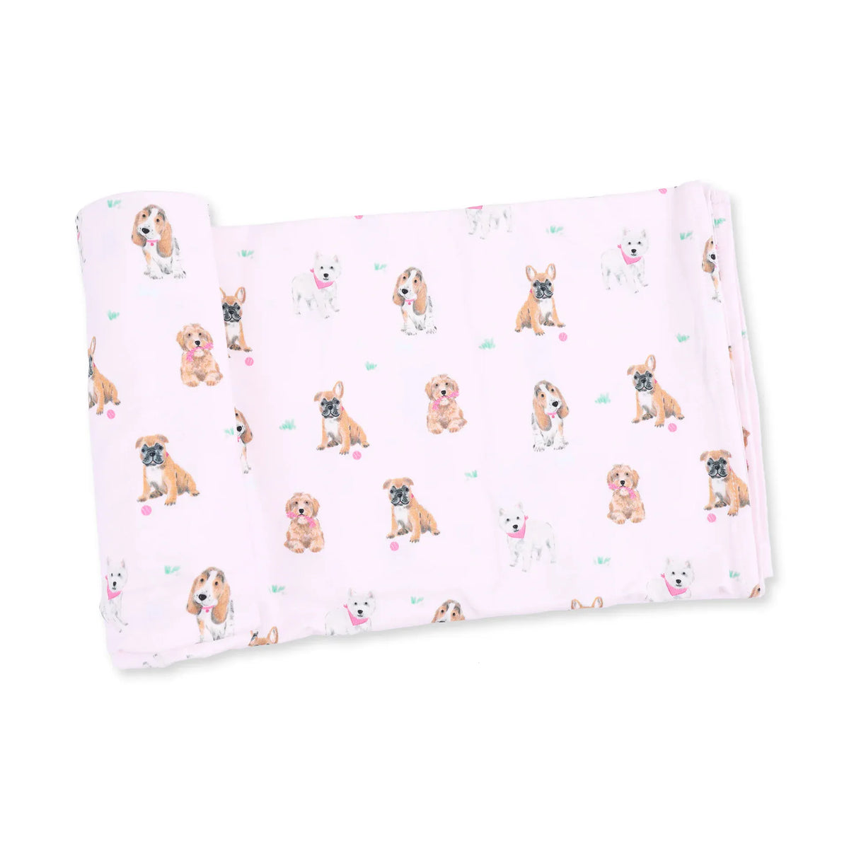 Angel Dear Bestie Dogs Pink Swaddle Blanket - Little Miss Muffin Children & Home