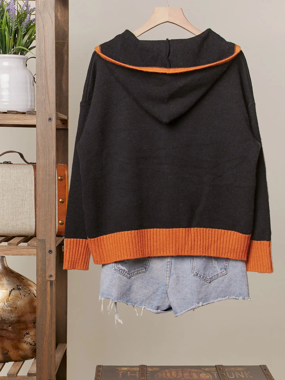 Mello. Halloween Ghost Patch Zip-Up Hoodie Sweater - Little Miss Muffin Children & Home