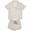 Lulu Bebe Alex Floral Bow Button Down Short Sleeve PJs - Little Miss Muffin Children & Home