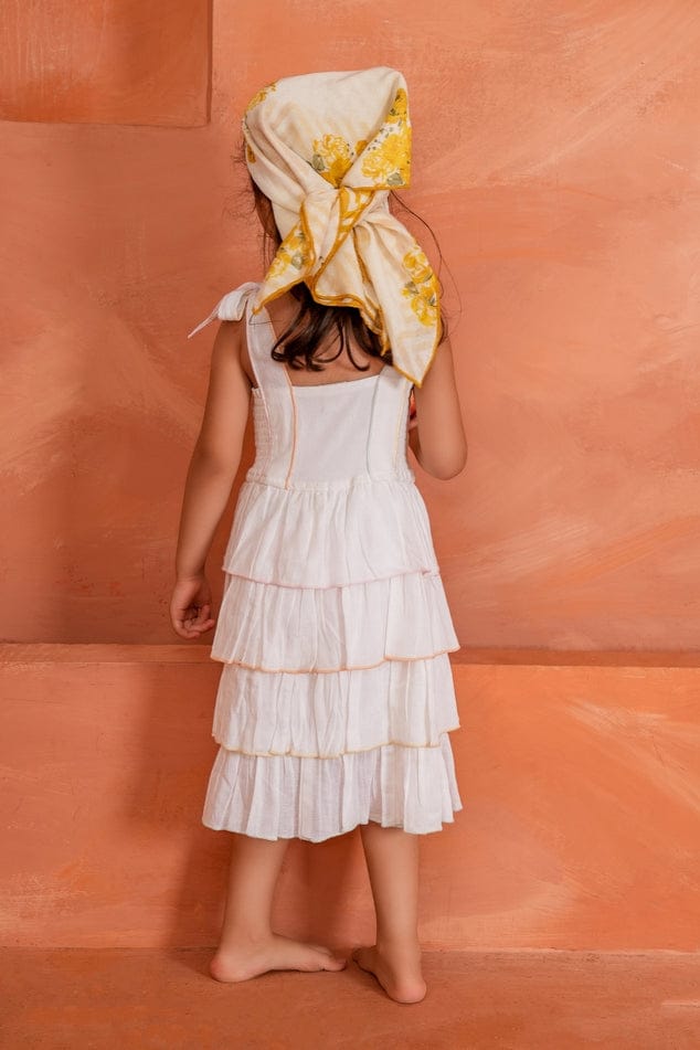 Yo Baby White Genelia Layerd Dress - Little Miss Muffin Children & Home