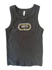 Whereable Art Saints 1967 Retro Organic Rib Tank in Black - Little Miss Muffin Children & Home