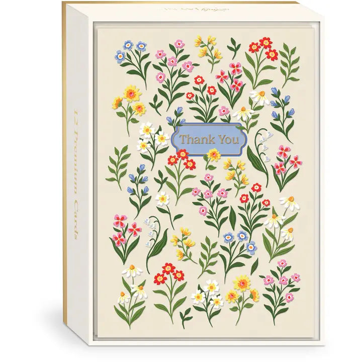 Lady Jayne Thank You Floral Sprigs Notecard - Little Miss Muffin Children & Home