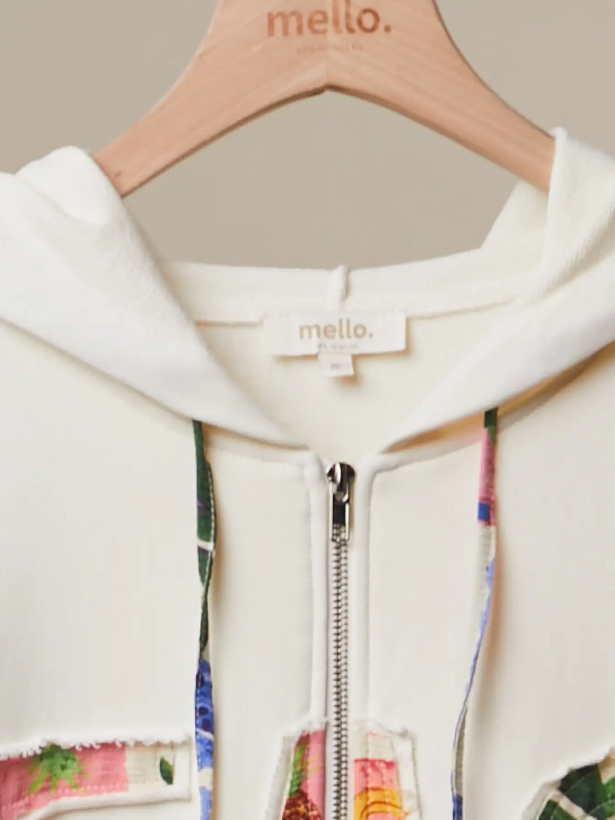 Mello. Flower Fabric Hooded Sweatshirt - Little Miss Muffin Children & Home