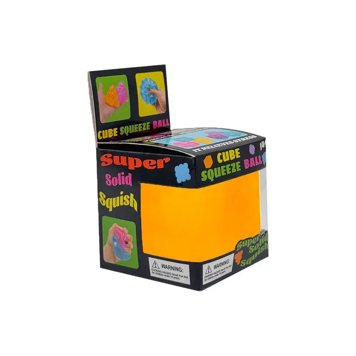 Auraquise Orange Cube 5.5cm Nice Cube Translucent Slow Rising Stress Relief Squeeze Toy - Little Miss Muffin Children & Home