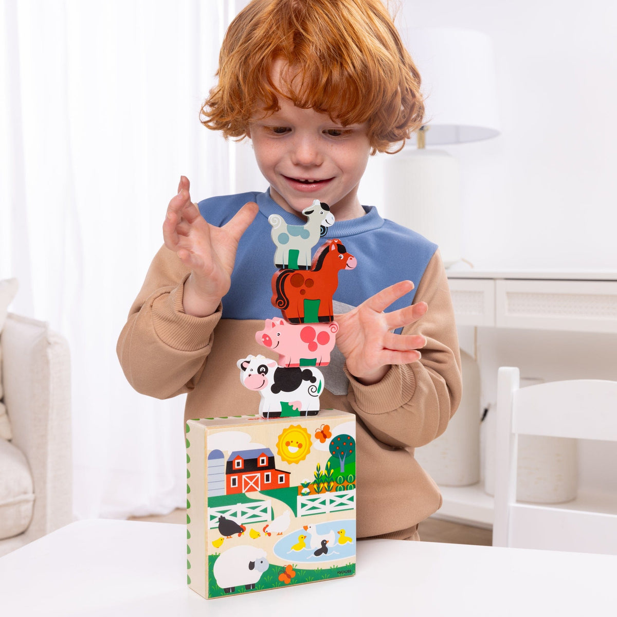 Melissa & Doug Wooden Animal Matching Farm - Little Miss Muffin Children & Home