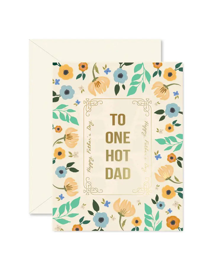 Ginger P Designs One Hot Dad Father's Day Greeting Card - Little Miss Muffin Children & Home
