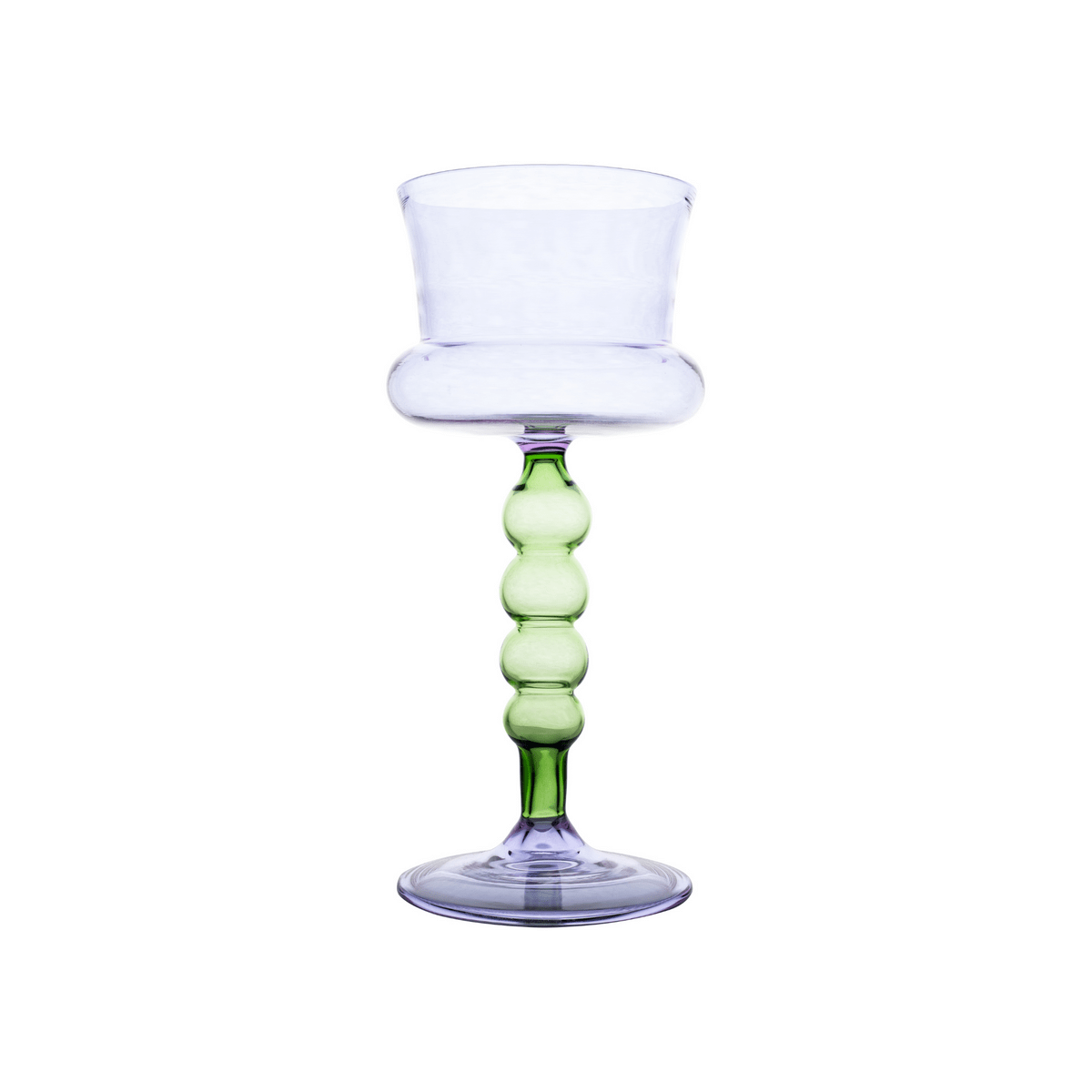Abigail's Home Decor Palazzo Square Wine Glass, Lavender & Green - Little Miss Muffin Children & Home