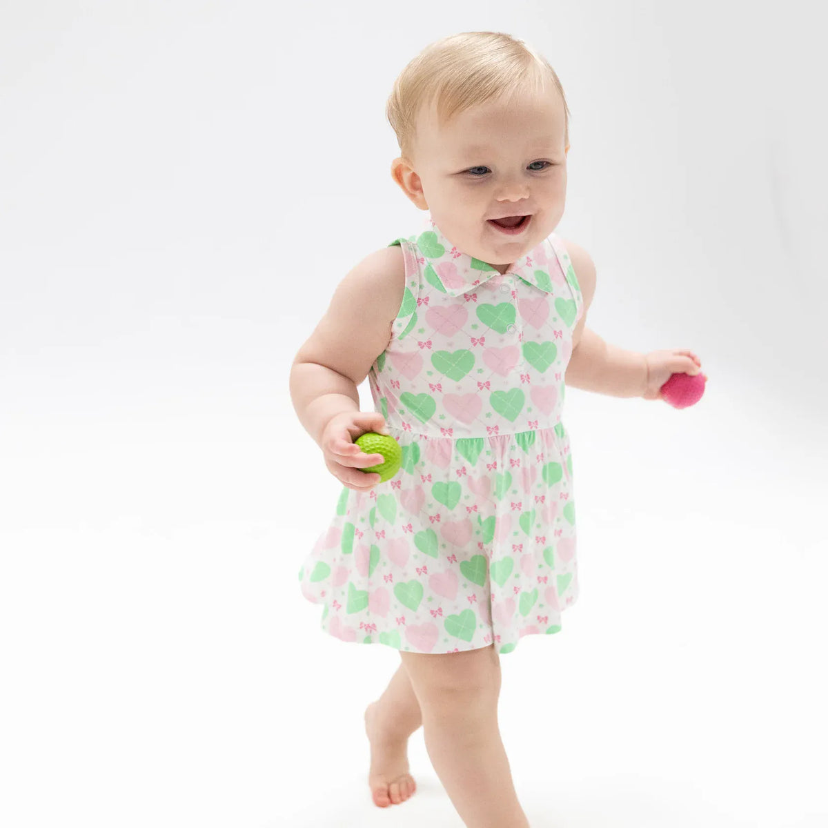 Angel Dear Heart Argyle Polo Tennis Dress - Little Miss Muffin Children & Home