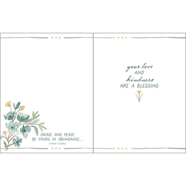 Gina B Designs Inc Blue/Gold Flower With Scripture Mother's Day Greeting Card - Little Miss Muffin Children & Home
