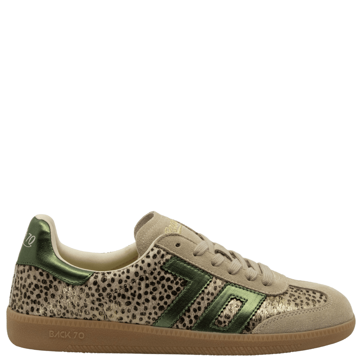Back 70 Streetwear Cloud W26 Sneakers in Pois Gold Forest - Little Miss Muffin Children & Home