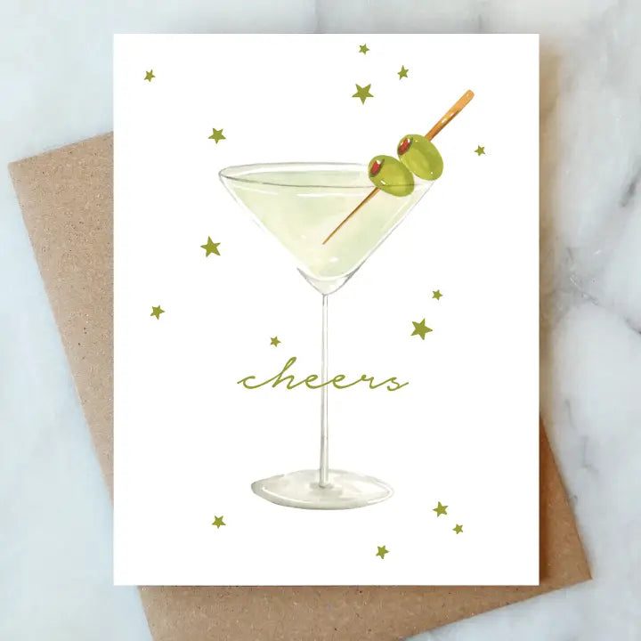 Abigail Jayne Design Martini Olives Birthday Greeting Card - Little Miss Muffin Children & Home