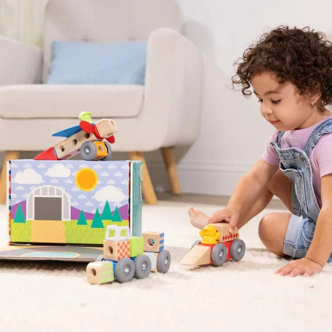 Melissa & Doug Melissa & Doug Blockables Vehicles Play Set - Little Miss Muffin Children & Home