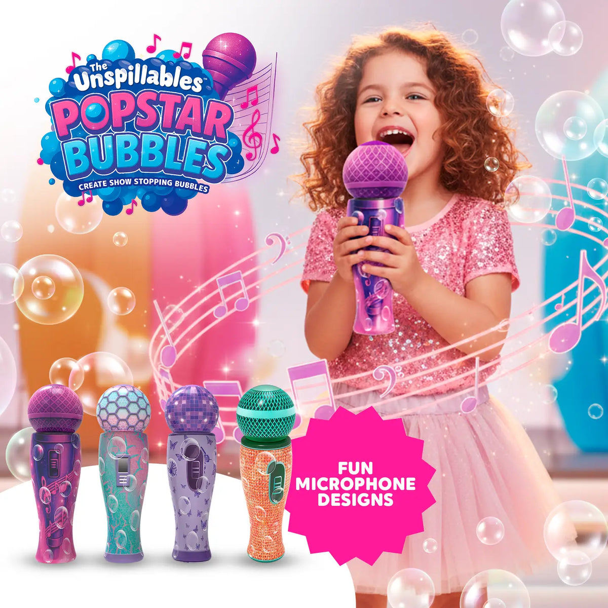 South Beach Bubbles The Unspillables Pop Star Bubbles, 4 Styles Available - Little Miss Muffin Children & Home