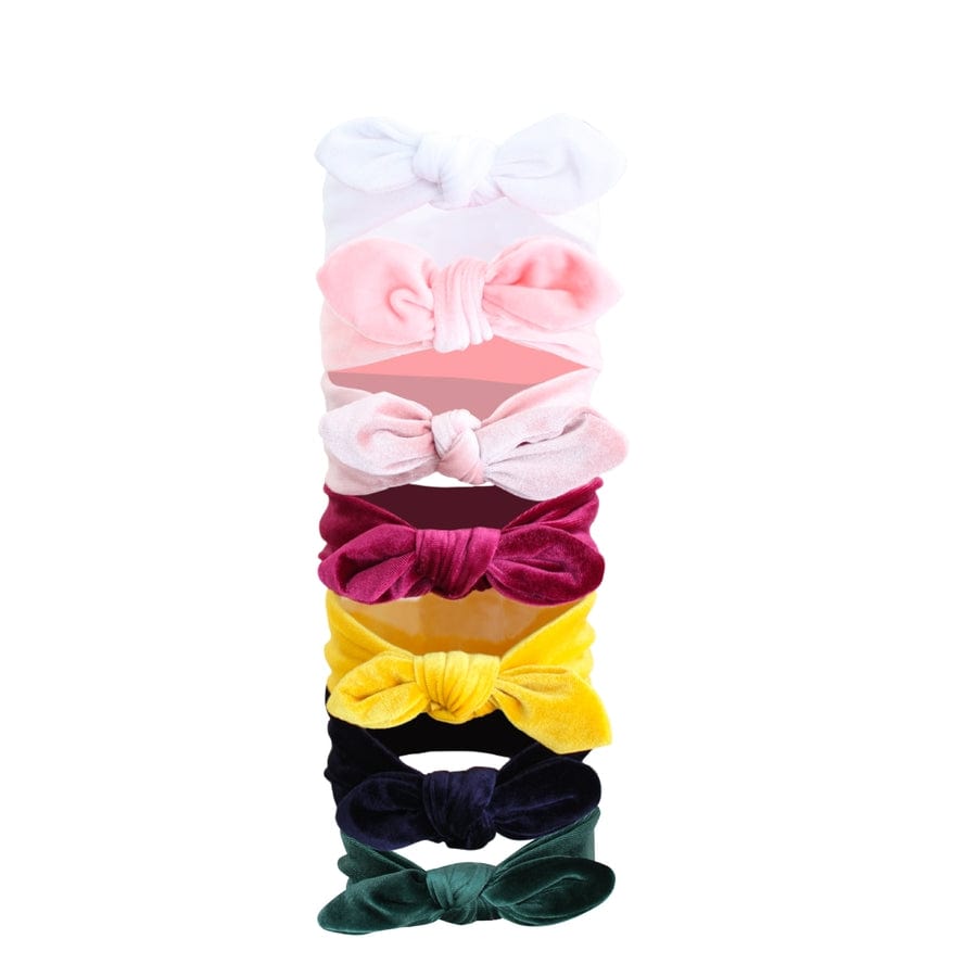 Bows Arts Bows Arts VSHB6 Velvet Knot Stretch Headband - Little Miss Muffin Children & Home