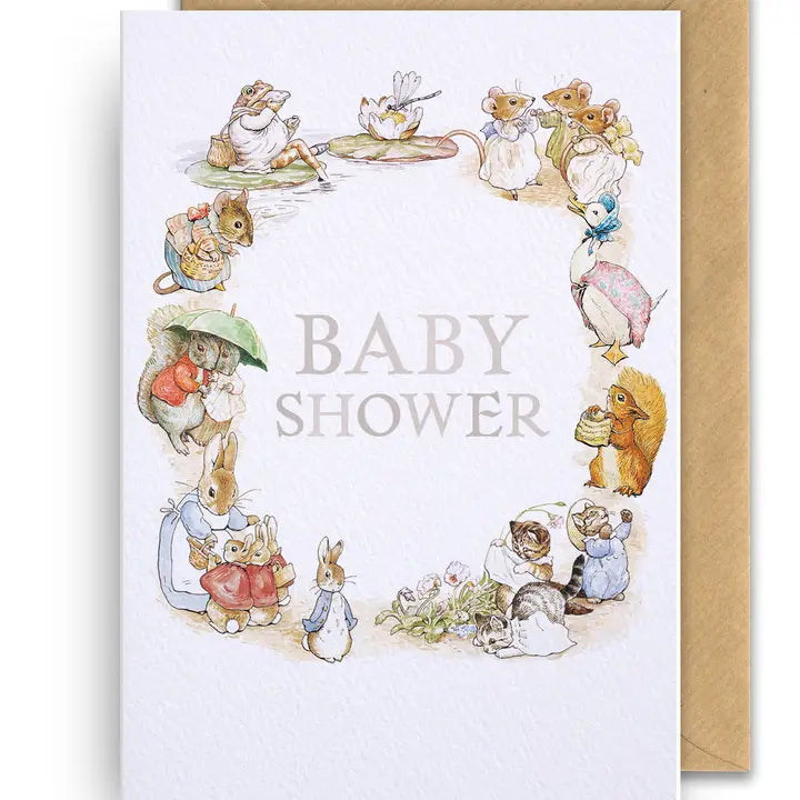 Notes & Queries Inc Baby Shower Greeting Card Beatrix Potter Hype - Little Miss Muffin Children & Home