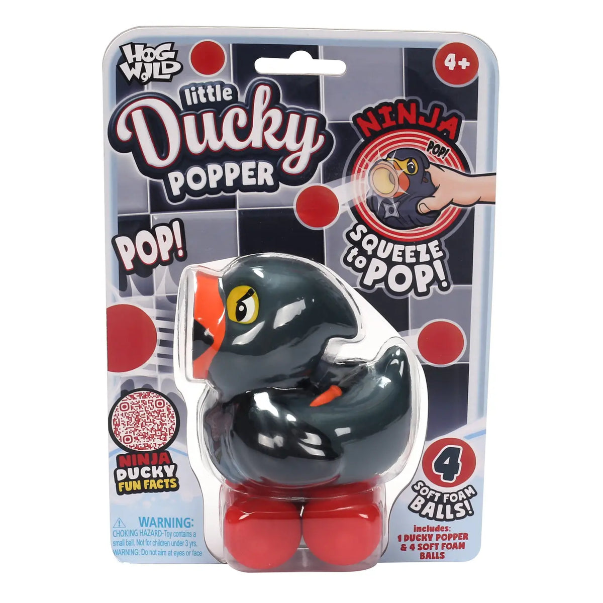 Hog Wild Toys Little Ducky Ninja Popper Foam Ball Blaster - Little Miss Muffin Children & Home