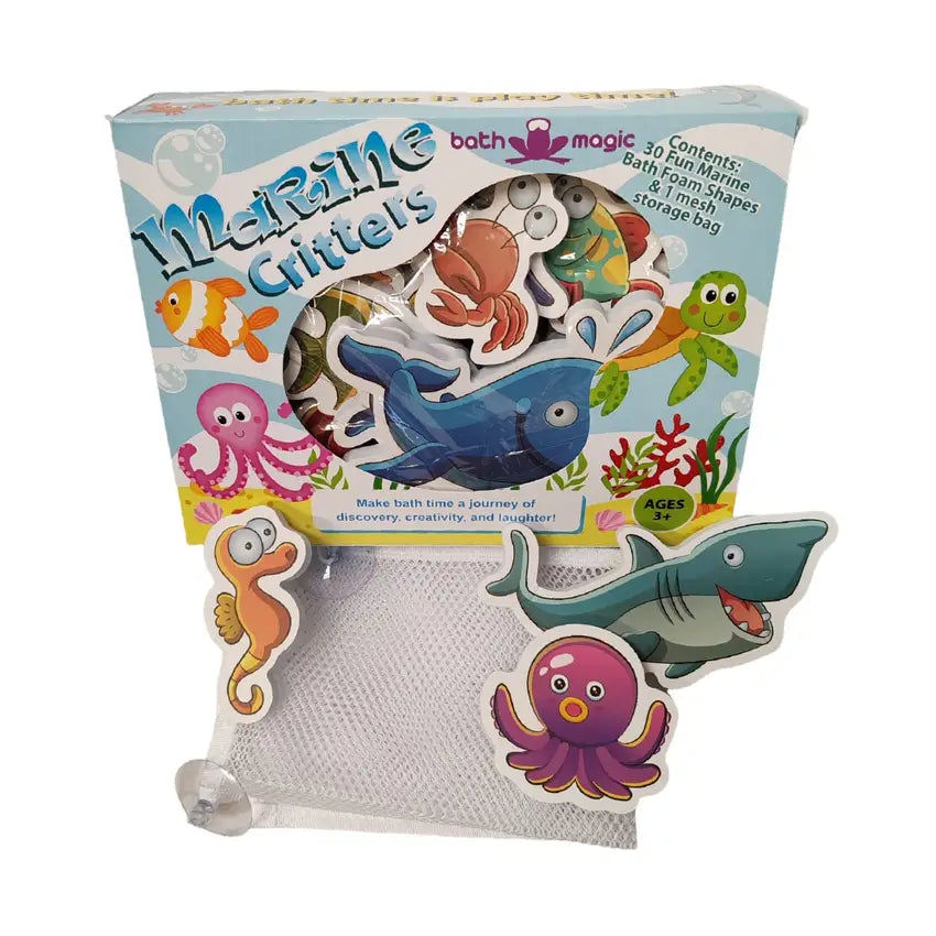 Firefox Toys Fizzles Marine Animal Sticky Bath Critters, 30 Piece Set - Little Miss Muffin Children & Home