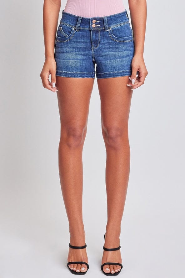 YMI Jeans YMI  Junior WannaBettaButt Low Rise Denim Shorts, Dark Indigo - Little Miss Muffin Children & Home