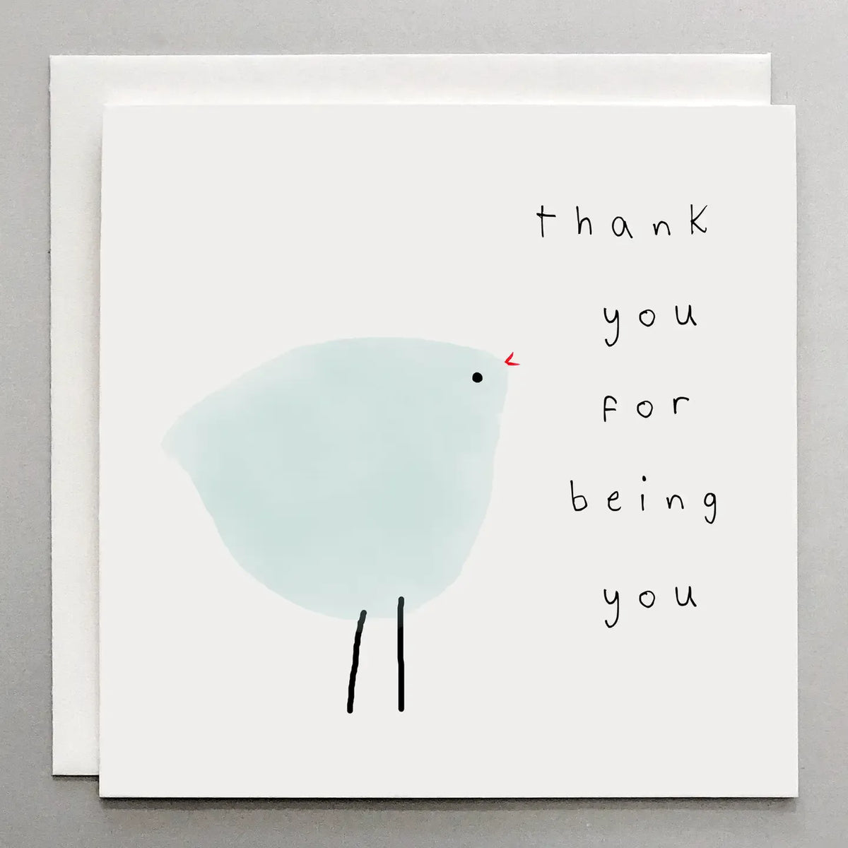 Susan Case Designs Thank You Card – Blue Bird Whimsical Illustration - Little Miss Muffin Children & Home