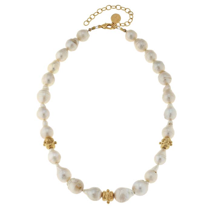 Susan Shaw Baroque Pearl Bailey Necklace - Little Miss Muffin Children & Home
