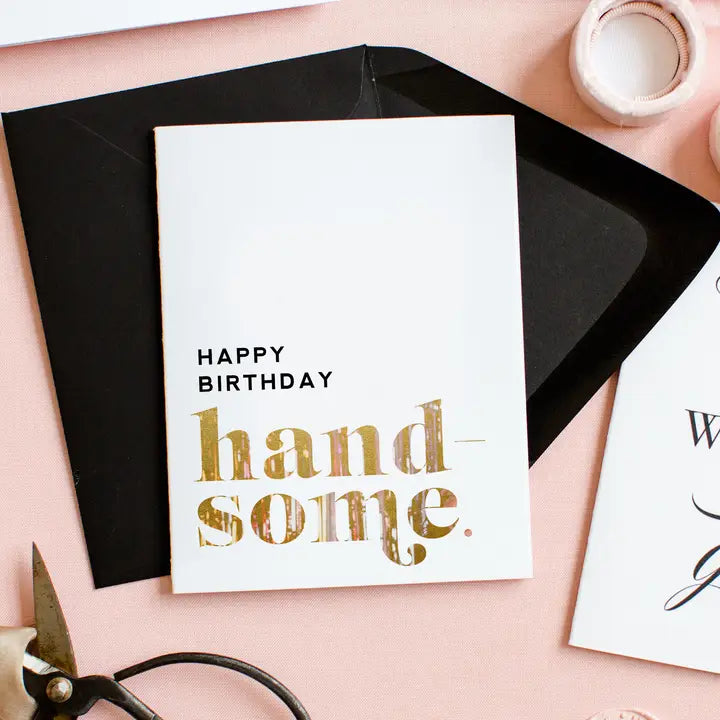 Kitty Meow Boutique Happy Birthday Handsome Stylish Greeting Card - Little Miss Muffin Children & Home