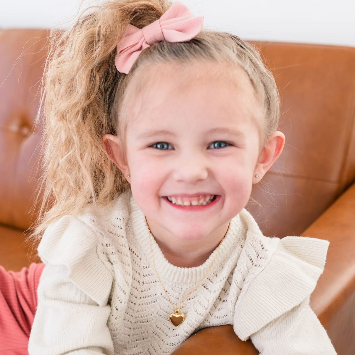 Cherished Moments Children’s 14k Gold-Plated Heart Locket 14" Necklace - Little Miss Muffin Children & Home