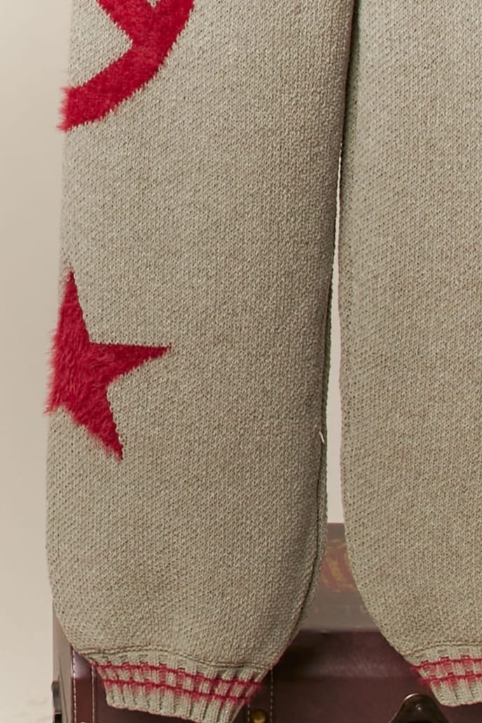 Mello. Peace & Stars Cozy Knit Pants - Little Miss Muffin Children & Home
